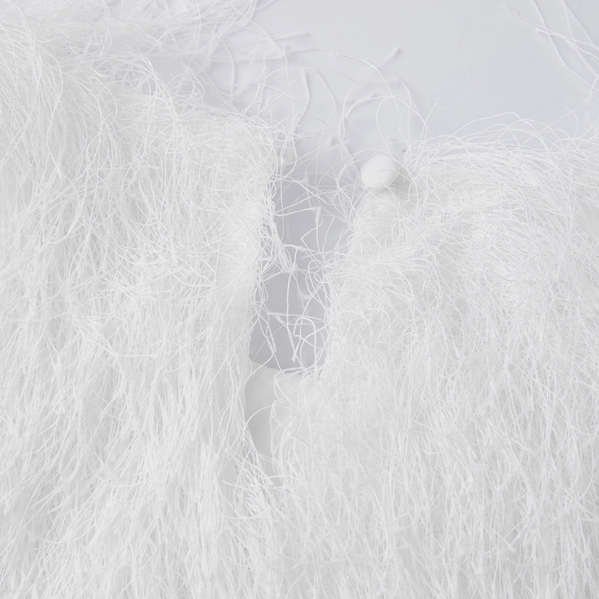 Women's 2026 Trendy White Fluffy Fur Sleeveless Cropped Top Soft Fuzzy Blouse Casual Party Daily Streetwear Fashion Top