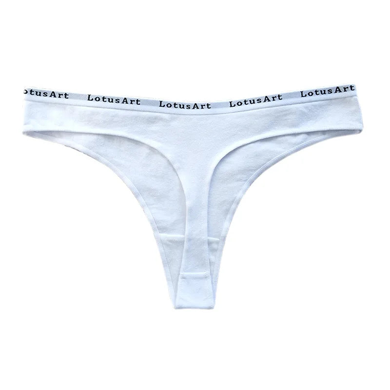 Cotton Panties Women Thongs Sexy G-string Female Underpants Low-Rise T-back Underwear Comfort Panties Girls Ladies Lingerie M-XL