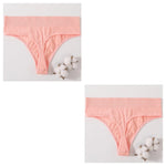 2Pcs/Set Women Panties High Waist Panties Sexy Bodyshaper Thongs Female Underpants Seamless Underwear Sports G-string Intimates