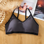 Non-wire Tube Bras For Women Seamless Underwear Sexy Lingerie U-Shape Low Back Bra Top Female Removable Pads Brassiere