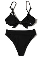 ZTVitality Black Bow High Waist Bikinis Brazilian Sexy Bikini 2021 New Arrival Straps Padded Bra Swimsuit Female Swimwear Women