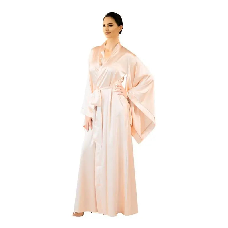 Summer Long Maxi Party Dress 2021 VONDA Sexy V Neck Long Sleeve Solid Dresses Bohemian Vestidos Femme Satin Slik Sundress