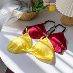 Women Push Up Bra Sexy Lingerie Bralette Wirefree Bra Sexy Deep Vneck Wireless Underwear Thin Seamless Bra Crossback Bra