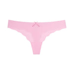 Bow Seamless Thong Women Low Waist Panties Sexy Underwear Ladies Briefs Lingere Panty Underware Comfortable Lingerie Thongs