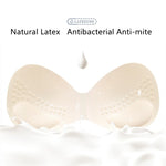 Sexy Latex Bra Push Up Women's Underwear Seamless Beautiful Back Shock-absorbing Gathers Bralette Transparent Lace Brassiere