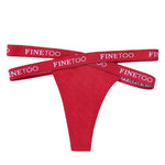 1PC FINETOO Women Panties Front Cross Cotton Lingerie Sexy Low WaistColor Thongs Ladies Underwear Fashion Soft Underpants