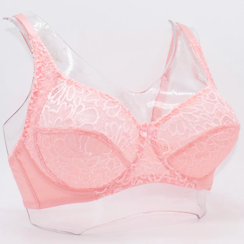 Plus Size Bras For Women Lace Bra Femme Transparent Large Brassiere Tops Underwear Sexy Lingerie C D DD E F Cup