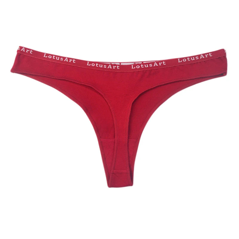 3Pcs/Set Cotton Panties Sexy G-string Low Rise Panties Women Seamless Underwear Set Female Underpants Breathable Lingerie Panty