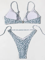 ZTVitality Swimwear Women Wave Point Sexy Bikini 2022 New Arrival Straps Padded Bra High Leg Bandage Swimsuit Brazilian Biquini