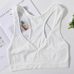 Seamless Bras For Women Bra Tops Wirefree Brassiere Unlined Deep Vneck Bra Comfort LingerieBralette Top Female Underwear
