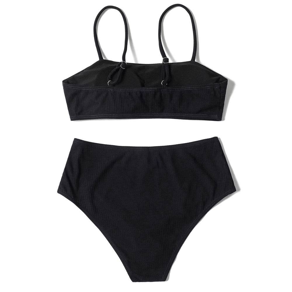 ZTVitality Solid Sexy Bikini 2025 New Arrival Padded Bra High Waist Swimsuit Brazilian Swimwear Women Bathing Suit Beachwear S-L