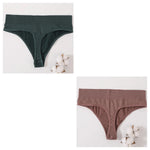 2Pcs/Set Women Panties High Waist Panties Sexy Bodyshaper Thongs Female Underpants Seamless Underwear Sports G-string Intimates