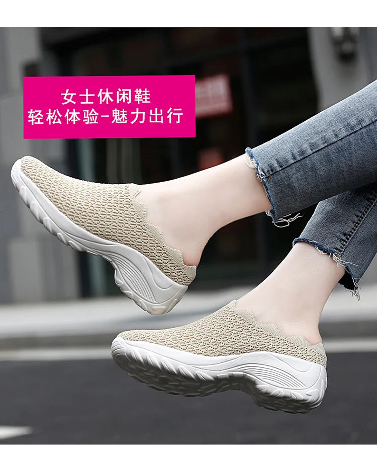 Women Casual Shoes Fashion Breathable Walk Mesh Flat Shoes Lady Sneakers Women Tenis Feminino Shoes LadyMesh Summer Shoesty76