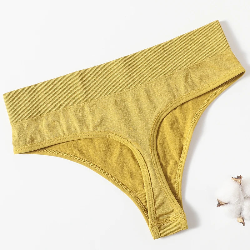 1PC Seamless Thongs G-String Women Shapewear Panties Comfort Thong Underwear Female High-Rise Underpants Lingerie Intimates