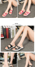 2021New Women Sandals Wedges Sandals Ladies Open Toe Round Toe Buckle Black Yellow White Platform Sandals Shoes