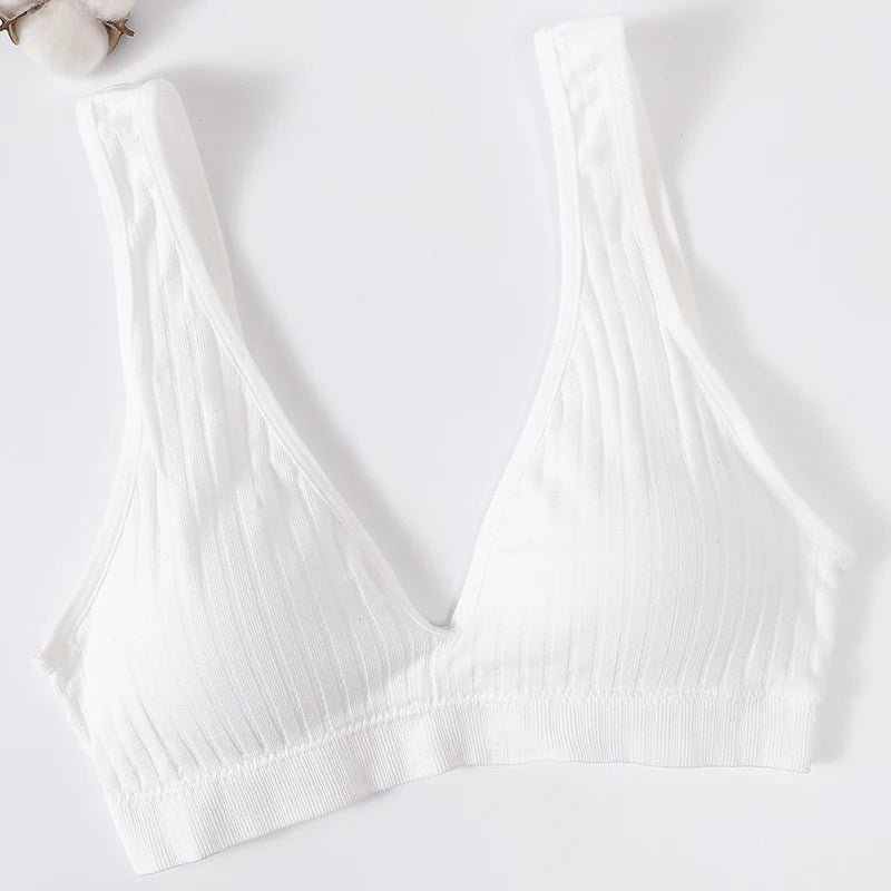 Seamless Bras For Women Push Up Bra V-Neck Bra Tops Female Non-wire Brassiere Sports Underwear Backless Sexy Lingerie S-XL