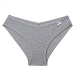 FINETOO Women Cotton Panties Female Sexy V Wasit Briefs Pantys Ladies Breathable Underwear Girls M-2XL Intimates Lingerie Soft