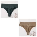 2Pcs/Set Women Panties High Waist Panties Sexy Bodyshaper Thongs Female Underpants Seamless Underwear Sports G-string Intimates