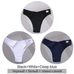 3Pcs/Set Cotton Women Briefs Sexy Seamless Brazilian Panties Female Low Rise Underwear Breathable Underpants Girls M-XL Intimate