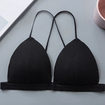 Front Closure Bra Wireless Bras For Women Sexy Lingerie Deep V Bralette Brassiere Seamless Underwear Soft Padded Intimates