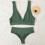 Seamless Bra And Panties Set Push Up Bras Women Sexy Lingerie Female High Waist G-String V-neck Brassiere Underwear Set