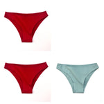 3Pcs/Set Women Cotton Bikini Briefs Skin-Friendly Low Rise Underwear Seamless Edge Soft Stretch Daily Ladies Panties M-XXL