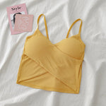Women Crop Top Tube Top Seamless Underwear Female Crop Tops Girls Streetwear Sexy Lingerie Padded Tube Bra Bandeau Top Intimates