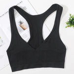 Seamless Bras For Women Bra Tops Wirefree Brassiere Unlined Deep Vneck Bra Comfort LingerieBralette Top Female Underwear