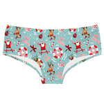Christmas Tree Santa Snow Print Women's Underpants Original Xmas Pattern Ladies Panties Elastic Waistband Female Briefs