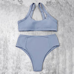 ZTVitality Solid High Waist Sexy Bikini 2021 New Arrival Padded Bra Push Up Swimsuit Female Swimwear Women Brazilian Biquini S-L