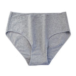 1 Pack Soft Cotton Briefs Women High Waist Panties Ladies Solid Color Women's Full Coverage Plus Size Lingerie M-2XL Intimates