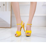 Womens High Heels Sandals 13cm Sexy Stripper Party Pumps Shoes Women Gladiator Platform Candy Color Sandals9j4r