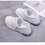 Platform White Shoes Women Casual Comfortable Light Nurse Work Shoes Fashion Slip on Non-slip Loafers Chaussure Femme