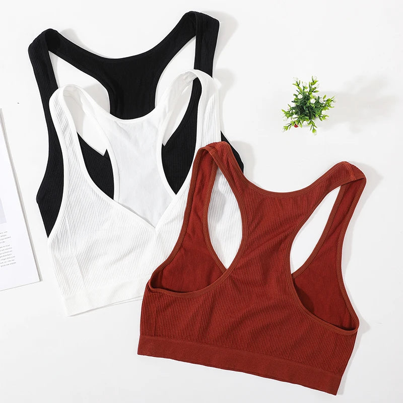 Seamless Bras For Women Bra Tops Wirefree Brassiere Unlined Deep Vneck Bra Comfort LingerieBralette Top Female Underwear