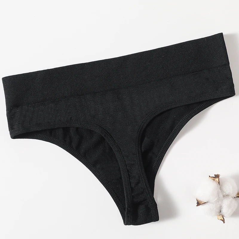 1PC Seamless Thongs G-String Women Shapewear Panties Comfort Thong Underwear Female High-Rise Underpants Lingerie Intimates