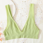 Seamless Tube Top Push-up Bras for Women Deep V Neck Underwear Low Back Brassiere Unlined Sexy Lingerie Crop Top Women Bralette