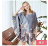 New Red Women Sexy Satin Nightwear Nightgown Plus Size Loose Kaftan Bath Gown Nightdress Summer Sleepwear Wedding Night Dress