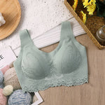 Breathable Latex Bra Seamless Women’s Underwear Sexy Push Up Bralette With Pad Vest Top Comfortable Lace Sleep Brassiere