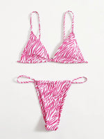 ZTVitality Zebra Print Push Up Bikini Sexy Bikinis 2021 New Arrival Padded Bra Low Waist Swimsuit Female Swimwear Women Biquini
