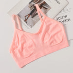 Women's Wireless Bra Sports Tube Top Ribbed Ruched Camisole Bralette With/Without Pads Underwear Sexy Lingerie M-L Intimates