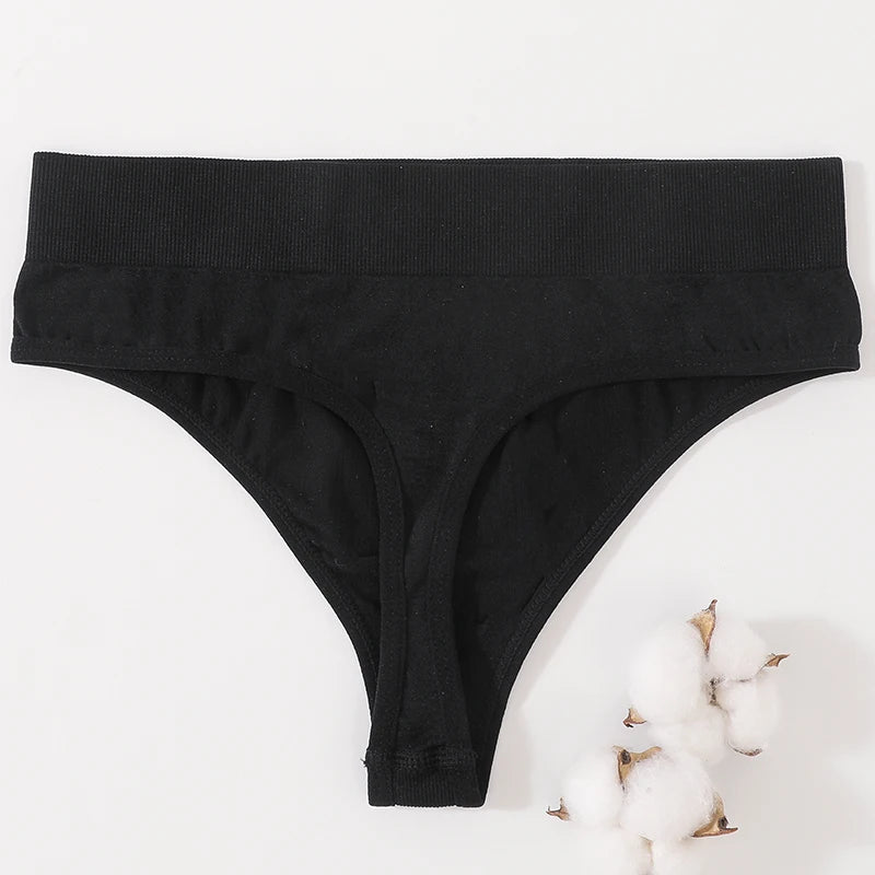 2Pcs/Set Women Panties High Waist Panties Sexy Bodyshaper Thongs Female Underpants Seamless Underwear Sports G-string Intimates