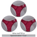 3Pcs/Set Cotton Women Briefs Sexy Seamless Brazilian Panties Female Low Rise Underwear Breathable Underpants Girls M-XL Intimate