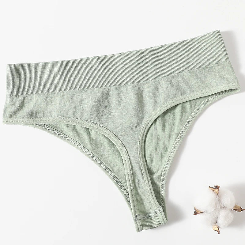 1PC Seamless Thongs G-String Women Shapewear Panties Comfort Thong Underwear Female High-Rise Underpants Lingerie Intimates
