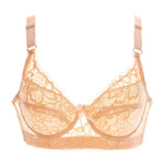 Sexy Lace Push Up Women Bra Underwear Thin Cup Underwire Bralette Plus Size 75-105 B C D Cup Ultra-thin Lace Sexy Bras