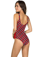 Striped Women One Piece Swimsuit High Quality Swimwear Printed Push Up Monokini Summer Bathing Suit Tropical Bodysuit Female