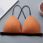 Front Closure Bra Wireless Bras For Women Sexy Lingerie Deep V Bralette Brassiere Seamless Underwear Soft Padded Intimates
