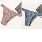 2PCS/Set Seamless Women Brazilian Panties Female Underpants High Leg Cut Underwear Sexy Lingerie Bikini Sports Briefs M-L