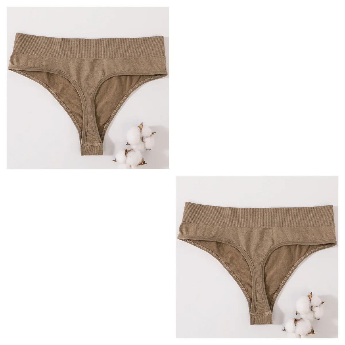 2Pcs/Set Women Panties High Waist Panties Sexy Bodyshaper Thongs Female Underpants Seamless Underwear Sports G-string Intimates