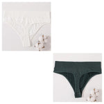 2Pcs/Set Women Panties High Waist Panties Sexy Bodyshaper Thongs Female Underpants Seamless Underwear Sports G-string Intimates