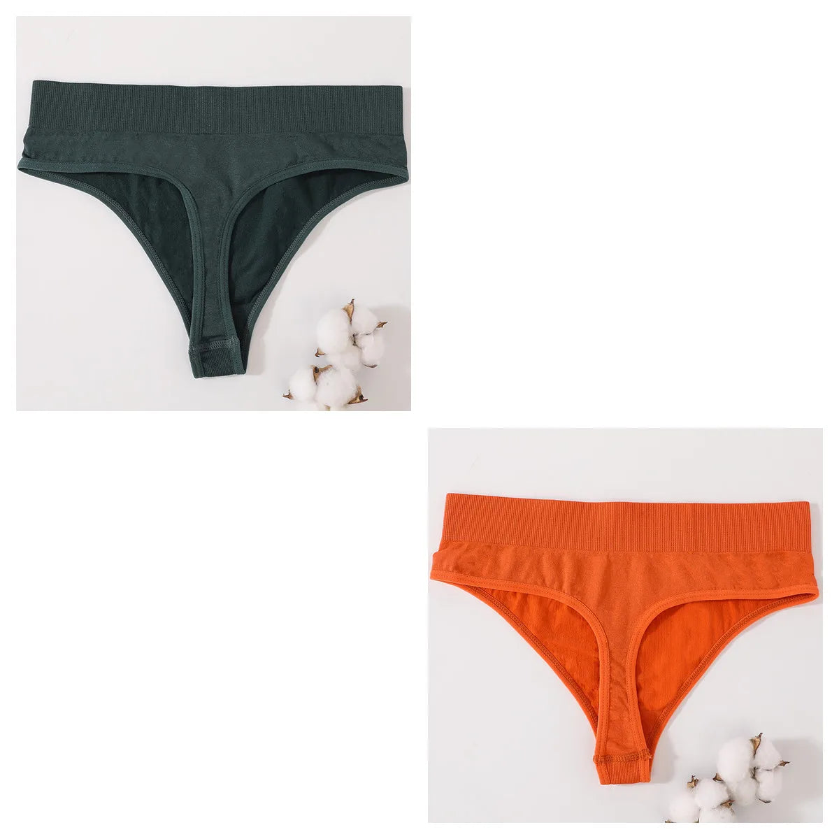 2Pcs/Set Women Panties High Waist Panties Sexy Bodyshaper Thongs Female Underpants Seamless Underwear Sports G-string Intimates